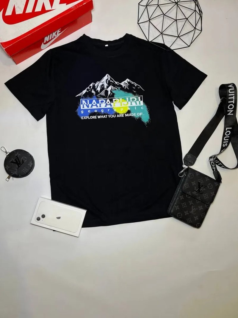 Футболка Napapijri/напапирі/футболка чорна/NAPAPIJRI/НАПАПІРІ/дешево/ чорна  / унісекс / напапірі — фото 4