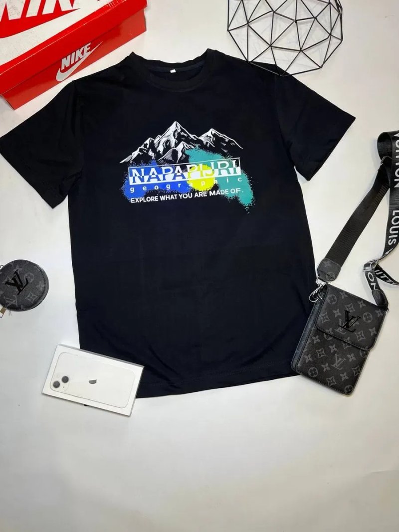 Футболка Napapijri/напапирі/футболка чорна/NAPAPIJRI/НАПАПІРІ/дешево/ чорна  / унісекс / напапірі — фото 5