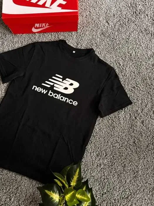 Футболка New Balance / Базова чорна футболка Нью Беланс / Нб Nb — фото 2