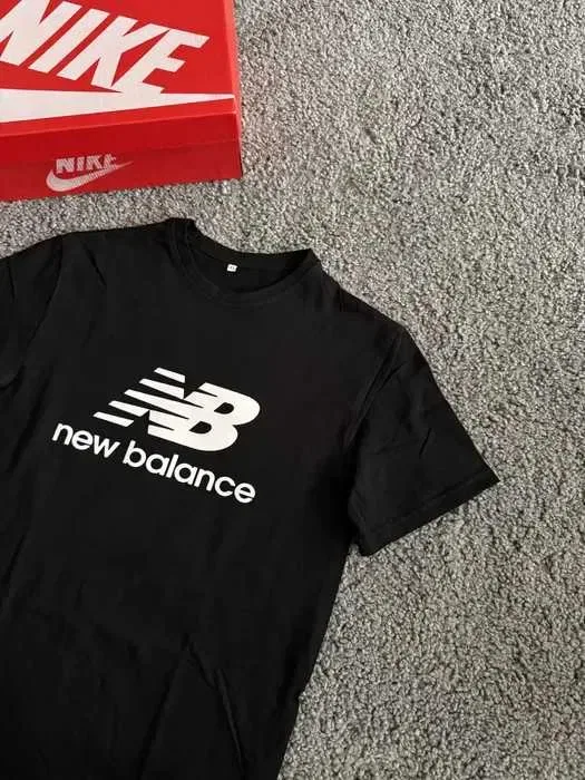 Футболка New Balance / Базова чорна футболка Нью Беланс / Нб Nb — фото 3
