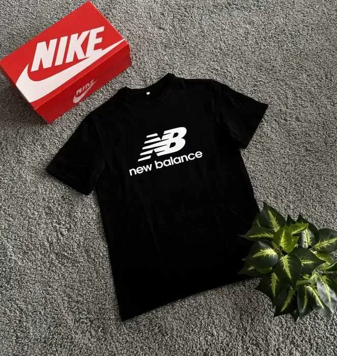 Футболка New Balance / Базова чорна футболка Нью Беланс / Нб Nb — фото 5