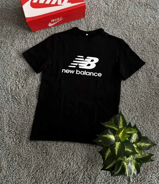 Футболка New Balance / Базова чорна футболка Нью Беланс / Нб Nb — фото 7