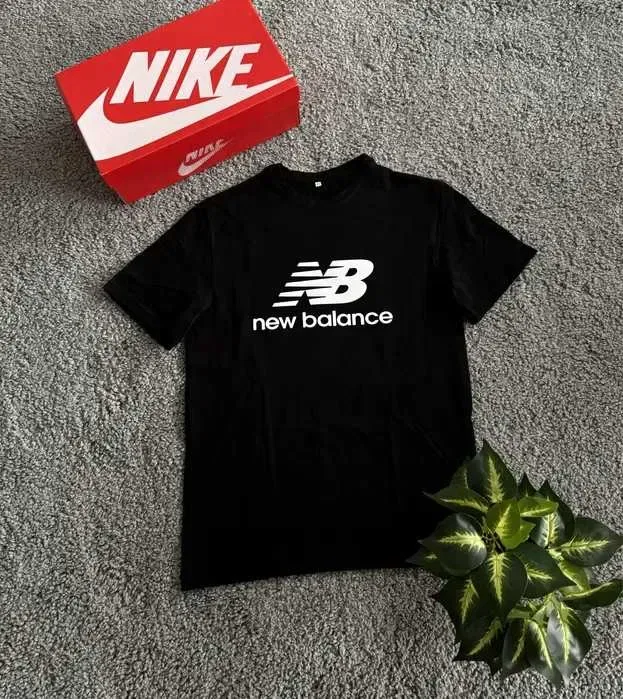 Футболка New Balance / Базова чорна футболка Нью Беланс / Нб Nb — фото 8