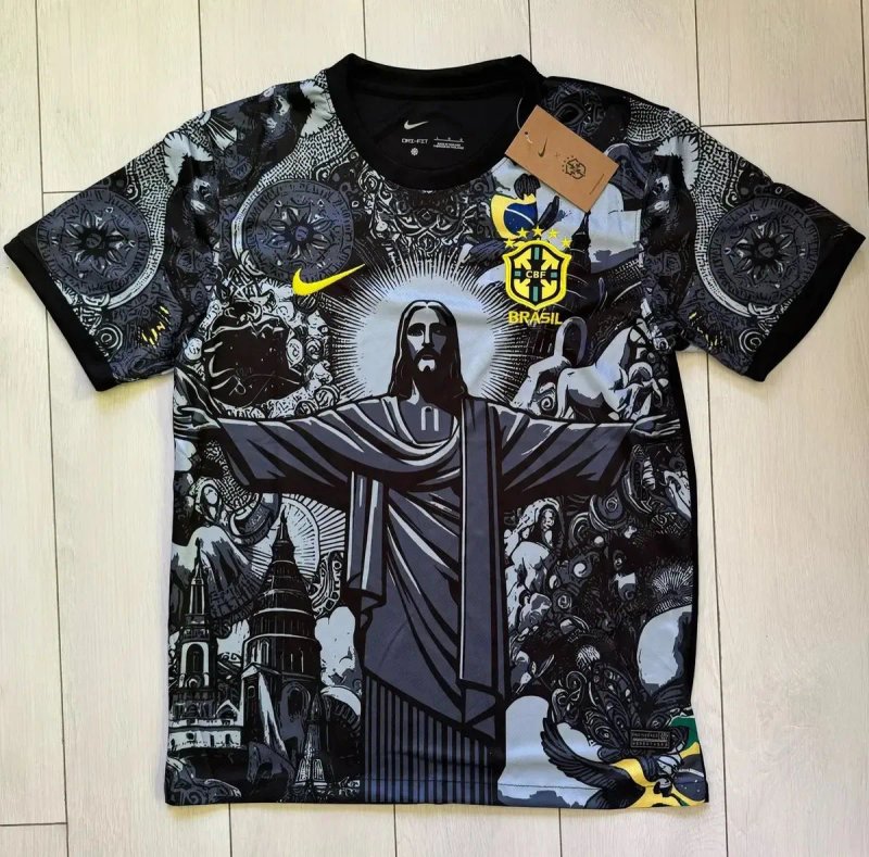 Футболка Nike Brazil, розмір S, L, XL. Футболка Nike чорна. — фото 2
