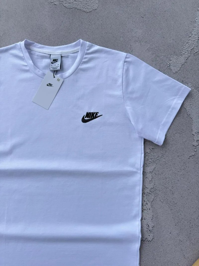 Футболка Nike вишивка чорна, біла чоловіча, Найк — фото 4