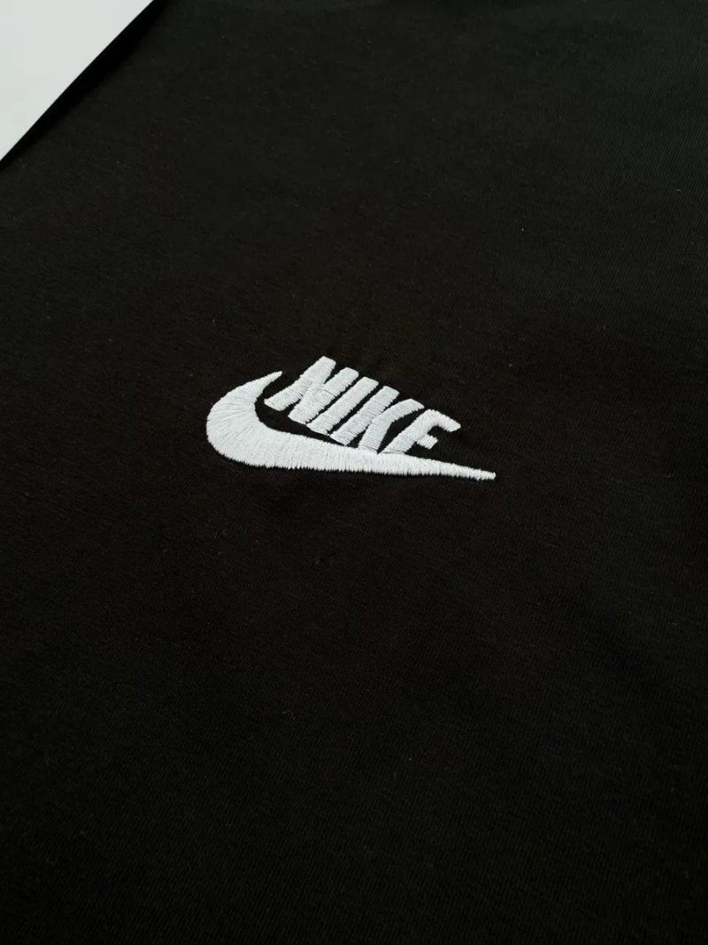Футболка Nike вишивка чорна, біла чоловіча, Найк — фото 6