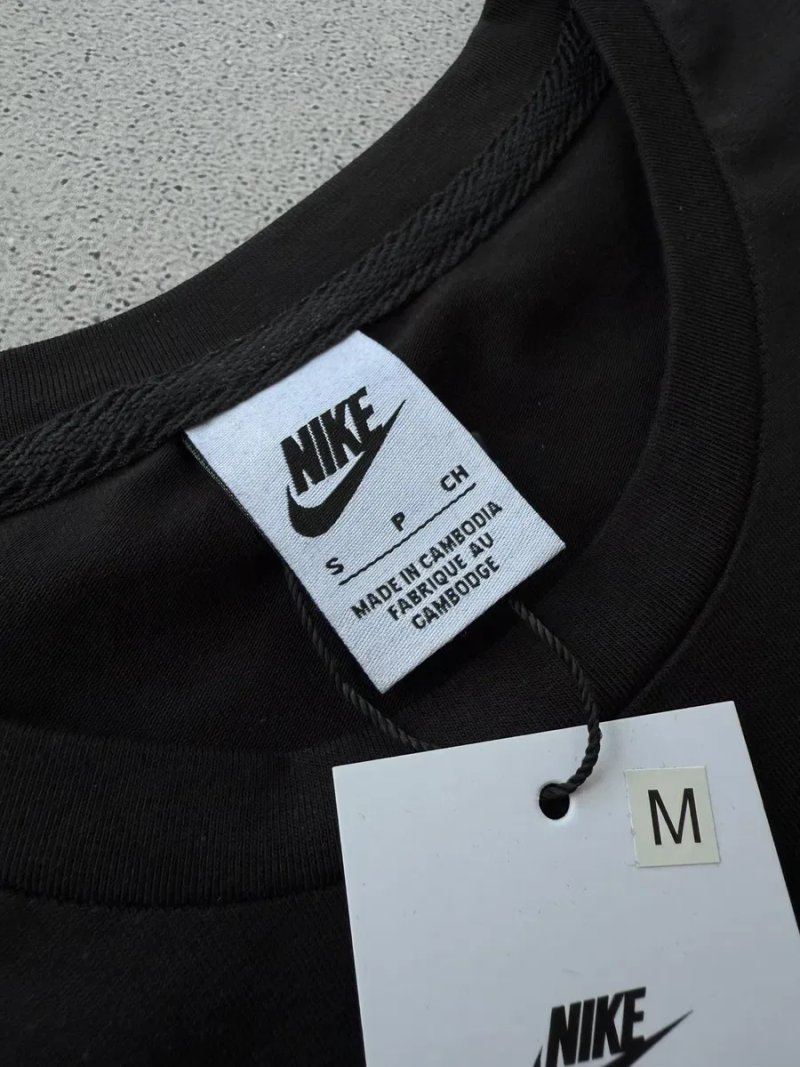 Футболка Nike вишивка чорна, біла чоловіча, Найк — фото 7