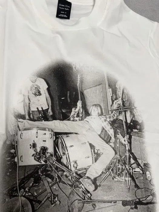 Футболка Number Nine Kurt Cobain photo white balenciaga project gr — фото 2