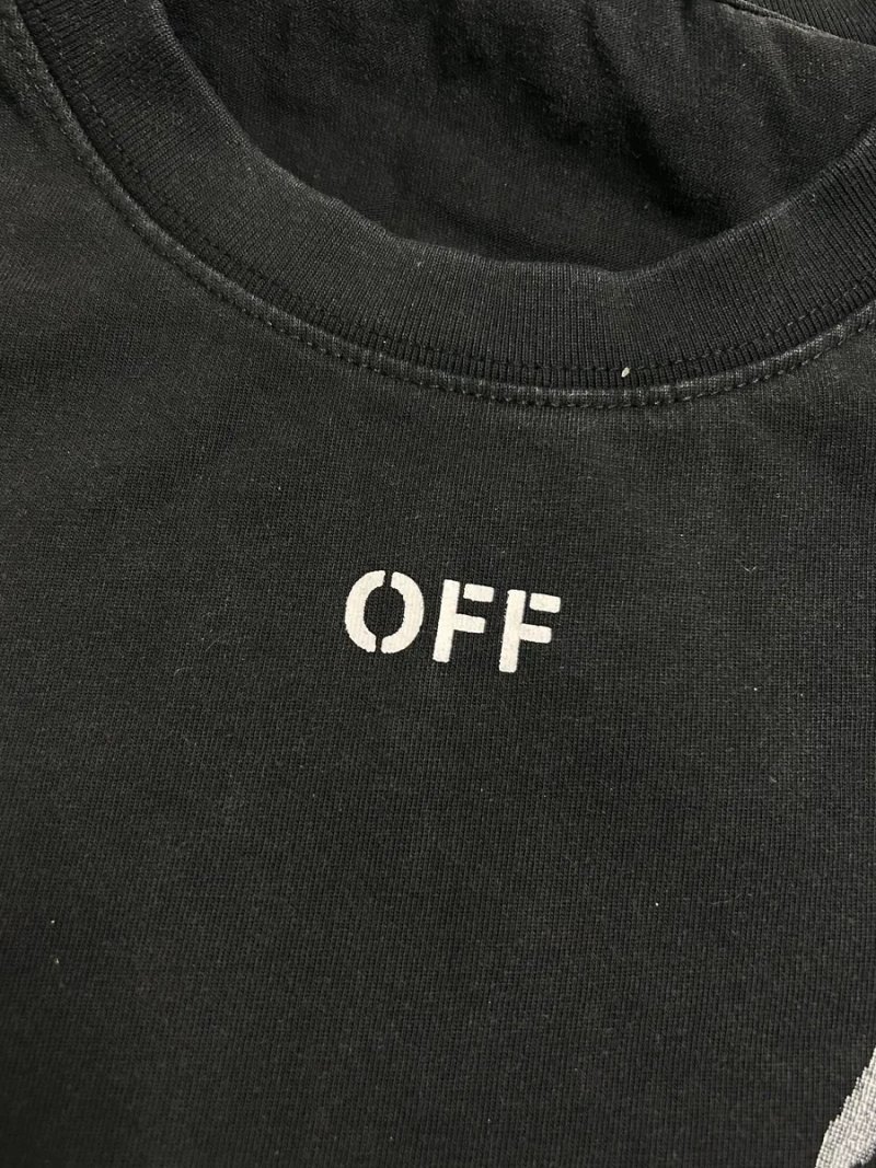 Футболка Off-White | Чорна футболка Of white | Оверсайз Футба — фото 4