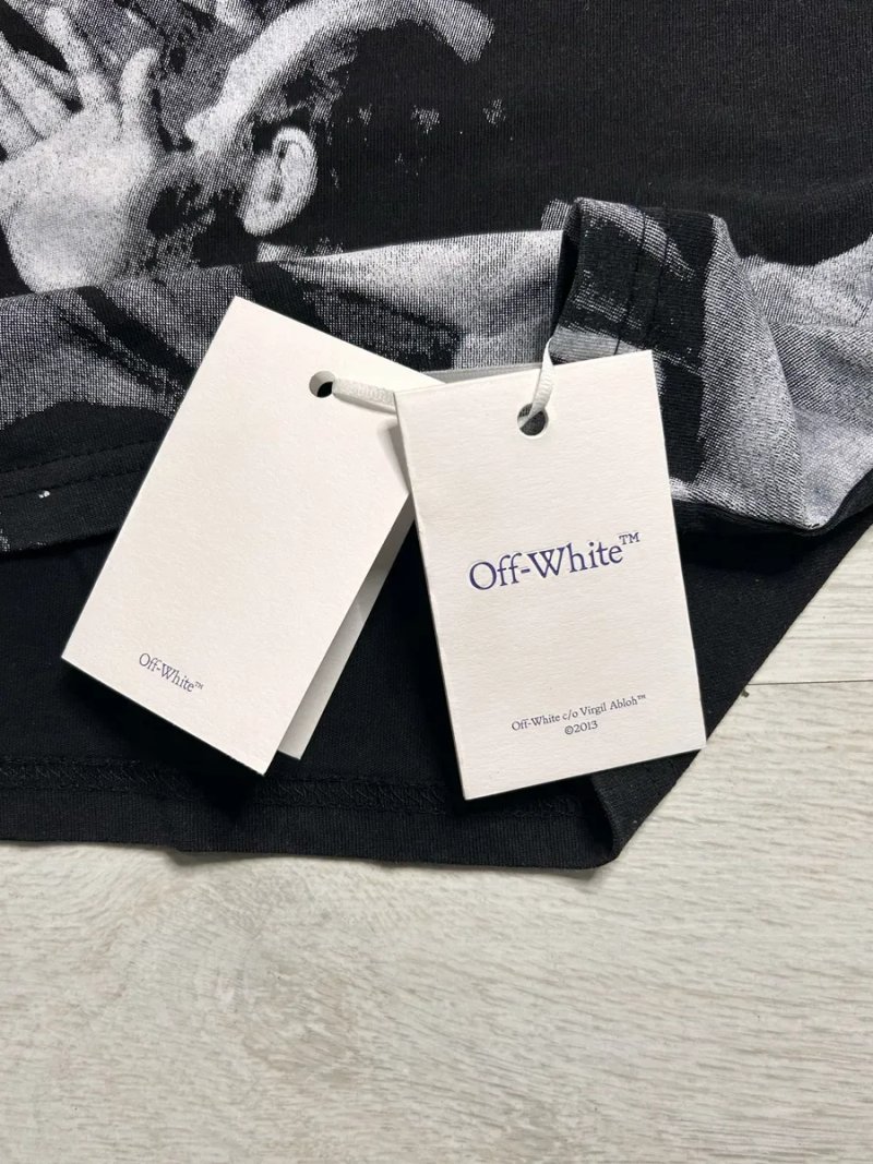 Футболка Off-White | Чорна футболка Of white | Оверсайз Футба — фото 5