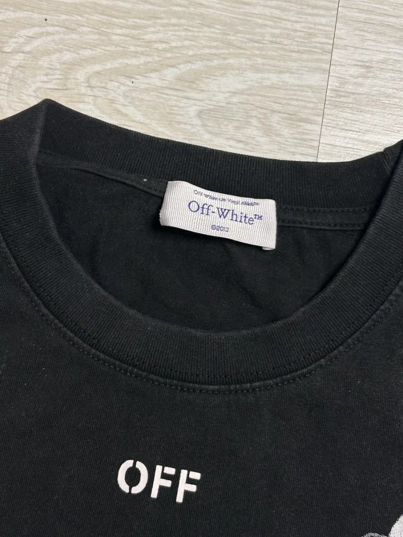 Футболка Off-White | Чорна футболка Of white | Оверсайз Футба — фото 6