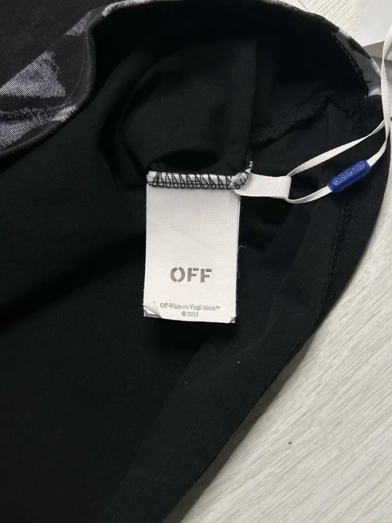 Футболка Off-White | Чорна футболка Of white | Оверсайз Футба — фото 7