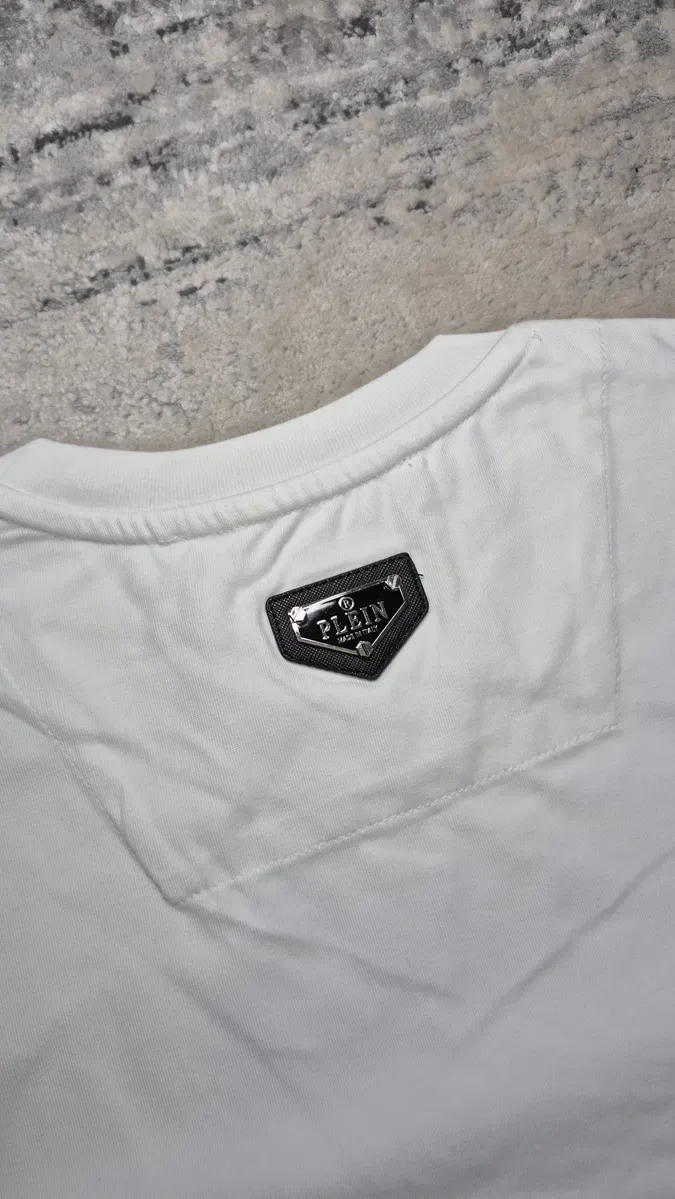 Футболка Philipp Plein Футболка LIL GODSILLA Philipp Plein | Белая Футболка  Филип Плеин Баленсиага Bape Tiger Худи Philipp Plein — фото 7