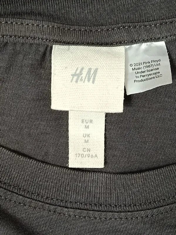 Футболка Pink Floyd H&M M Черная — фото 3
