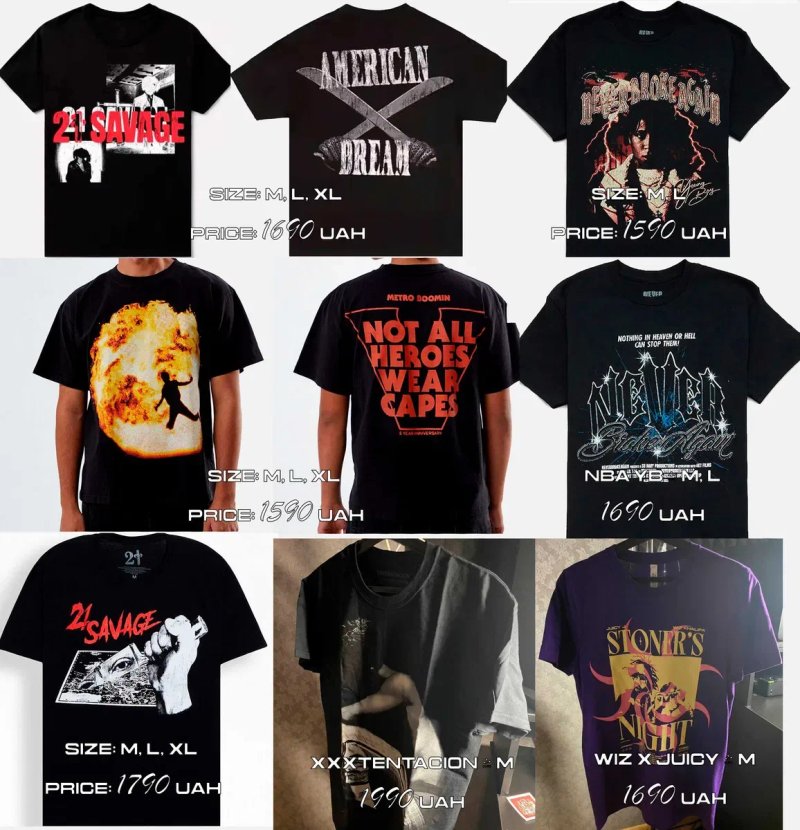 Футболка Pleasures - Rap Merch BBC ACW — фото 2