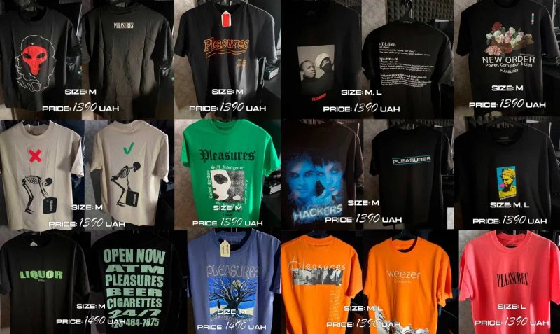 Футболка Pleasures - Rap Merch BBC ACW — фото 3