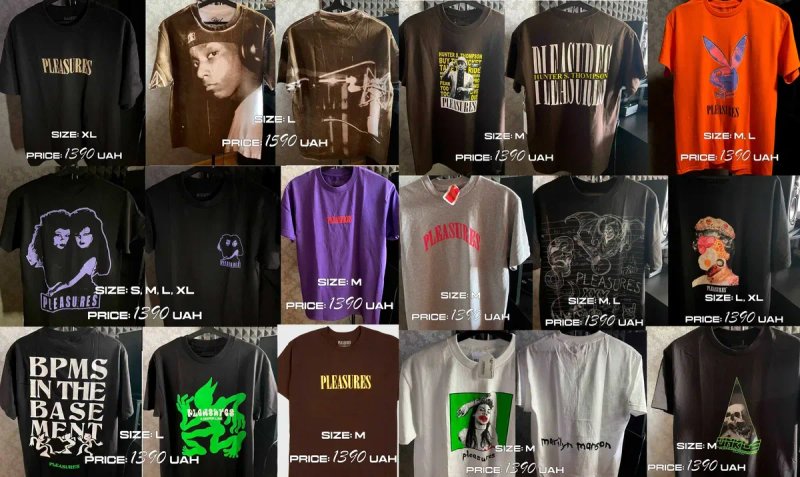 Футболка Pleasures - Rap Merch BBC ACW — фото 4