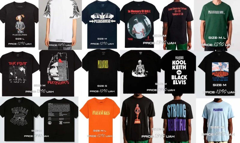 Футболка Pleasures - Rap Merch BBC ACW — фото 5