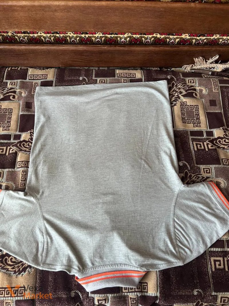 Футболка поло Alpha Industries сіра L-XL — фото 2