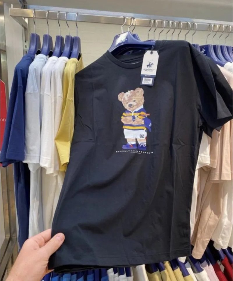 Футболка polo bear ralph lauren унісекс футболка з ведмедем, футболка — фото 4