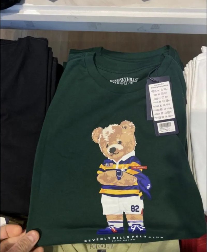 Футболка polo bear унісекс з ведмедем ralph lauren — фото 2