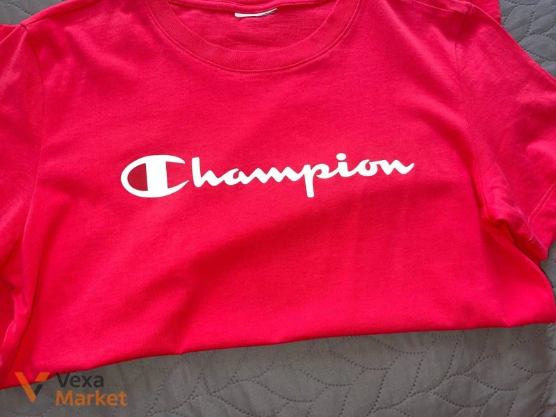 Футболка рожева Champion розмір M — фото 3
