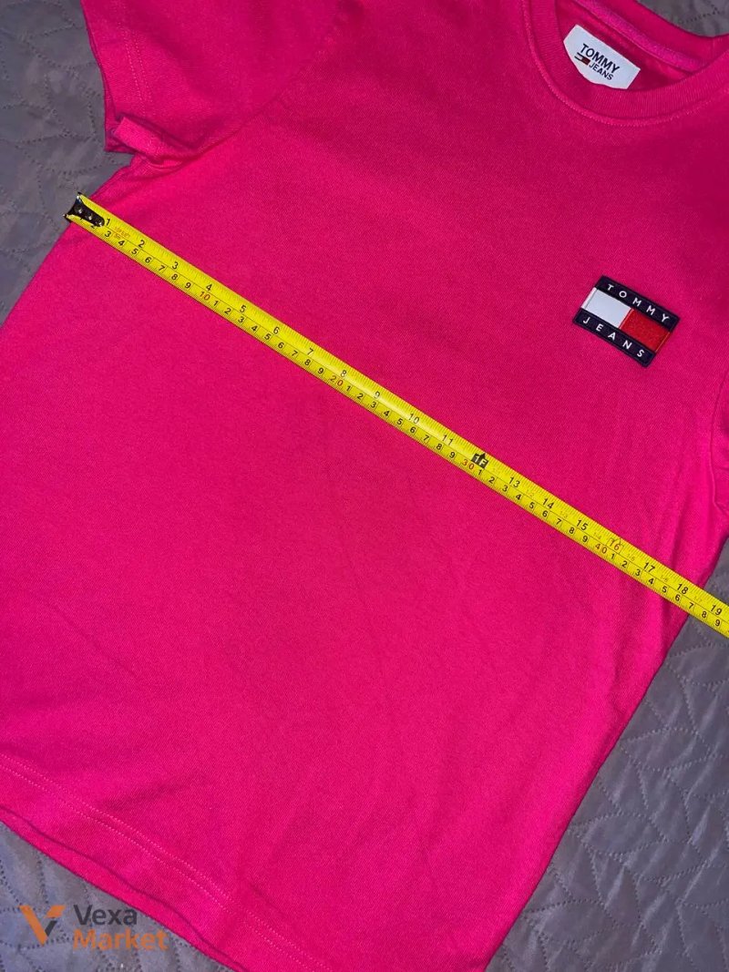 Футболка Tommy Jeans рожева розмір XS-S — фото 3