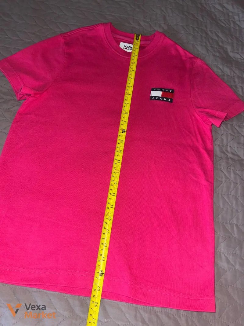 Футболка Tommy Jeans рожева розмір XS-S — фото 4