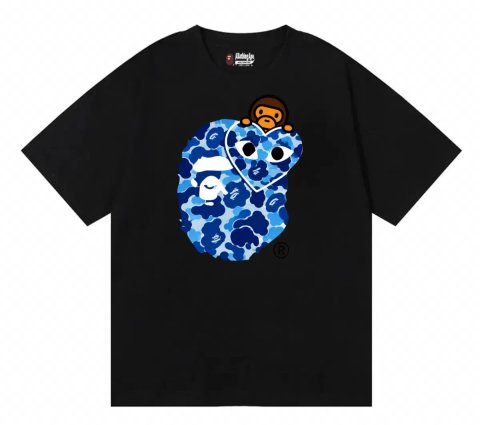 Футболки A Bathing Ape Bape x play comme des garçons унисекс колоборация с плей черные Новинка