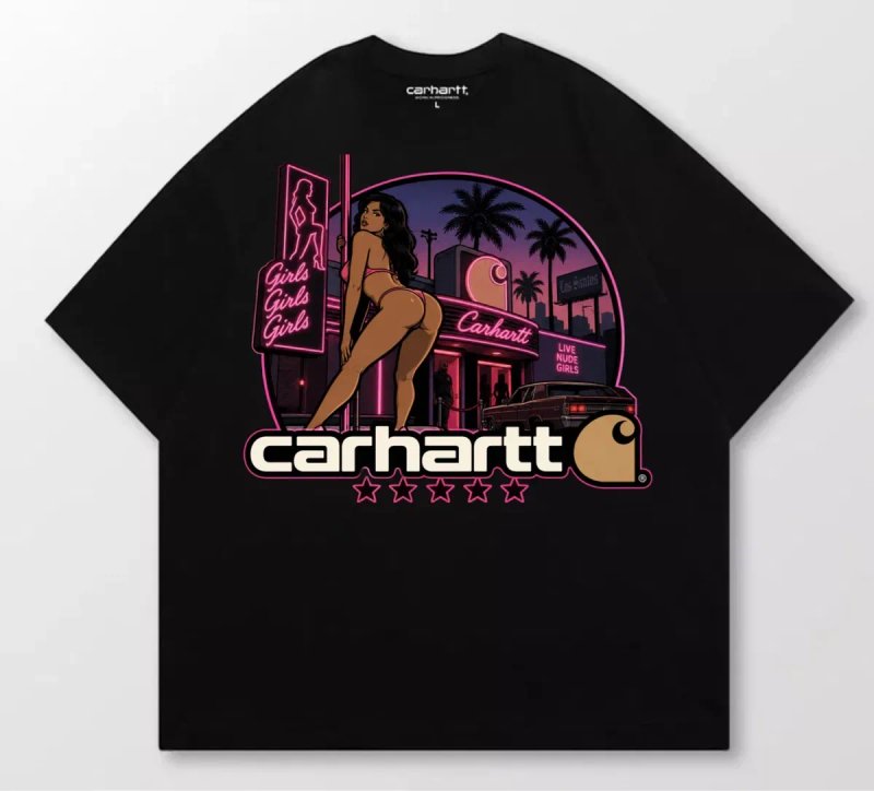 Футболки Carhartt GTA Logo унисеки черные кархарт ГТА Новинка отличное качество — фото 4
