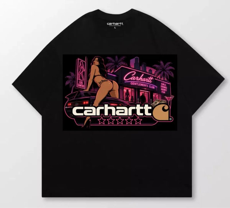 Футболки Carhartt GTA Logo унисеки черные кархарт ГТА Новинка отличное качество — фото 5