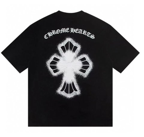 Футболки Chrome Hearts cross Logo унисекс Хром Хартс Новинка Лета