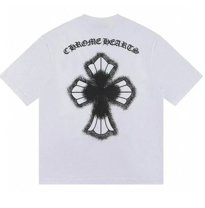 Футболки Chrome Hearts cross Logo унисекс Хром Хартс Новинка Лета — фото 3