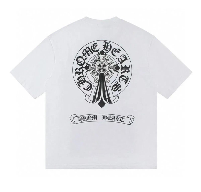 Футболки Chrome Hearts cross Logo унисекс Хром Хартс Новинка Лета — фото 5