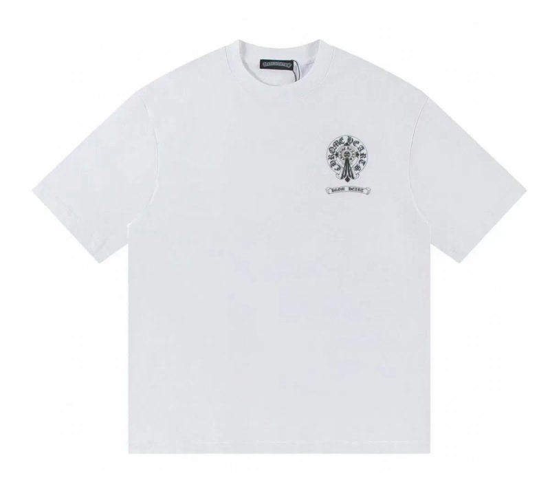 Футболки Chrome Hearts cross Logo унисекс Хром Хартс Новинка Лета — фото 6