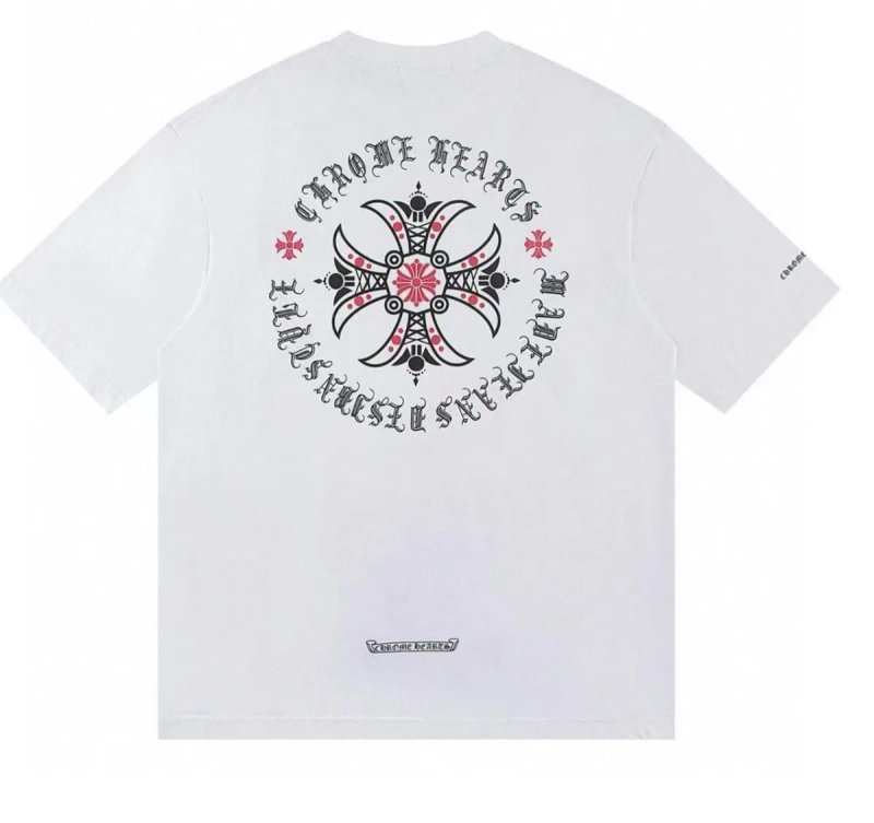 Футболки Chrome Hearts cross Logo унисекс Хром Хартс Новинка Лета — фото 7