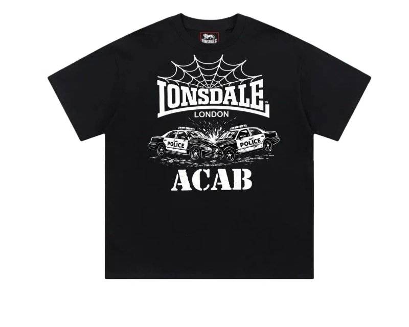 Футболки Lonsdale London spider Fight Logo черные лонсдей Новинки — фото 3