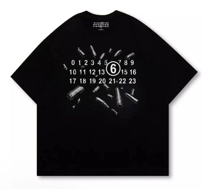 Футболки Maison Margiela Big Logo унисекс черные мейсон марджела Новинка на лето — фото 2