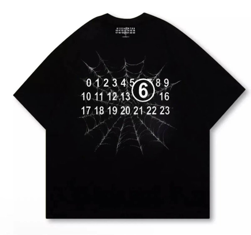 Футболки Maison Margiela Big Logo унисекс черные мейсон марджела Новинка на лето — фото 3