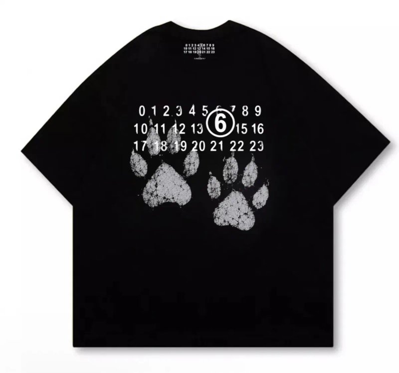 Футболки Maison Margiela Big Logo унисекс черные мейсон марджела Новинка на лето — фото 4