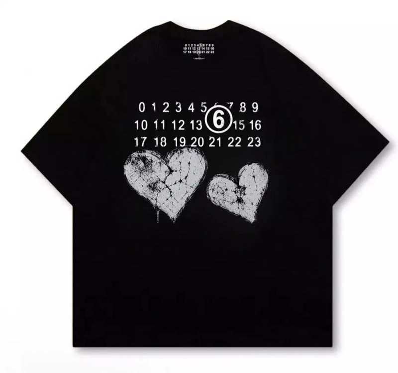 Футболки Maison Margiela Big Logo унисекс черные мейсон марджела Новинка на лето — фото 5