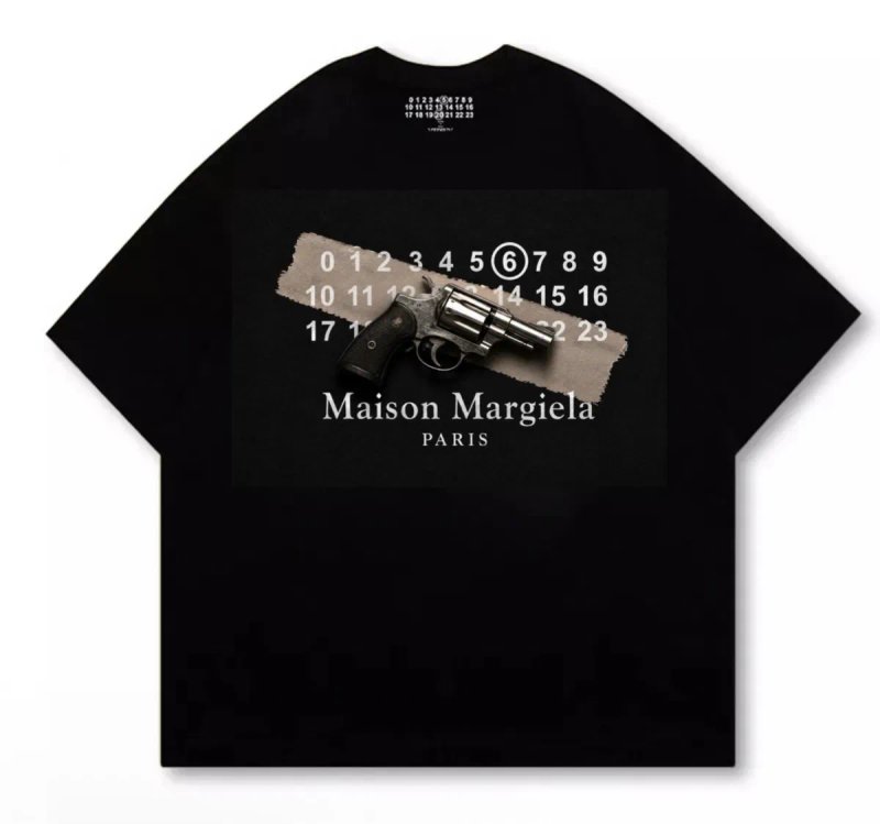 Футболки Maison Margiela Big Logo унисекс черные мейсон марджела Новинка на лето — фото 7