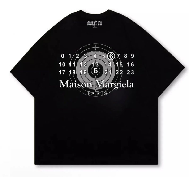 Футболки Maison Margiela Big Logo унисекс черные мейсон марджела Новинка на лето — фото 8