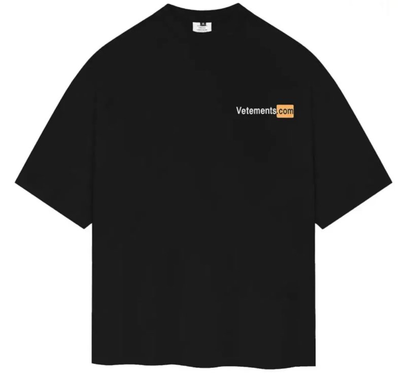 футболки  Vetements Logo унисекс  Ветементс Ветмо черные белые — фото 5