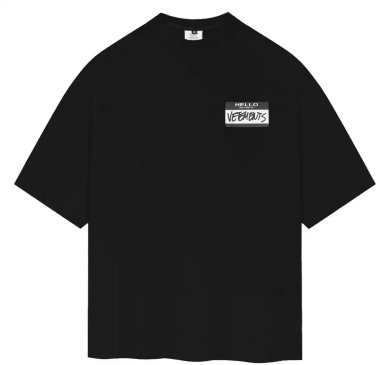 футболки  Vetements Logo унисекс  Ветементс Ветмо черные белые — фото 7