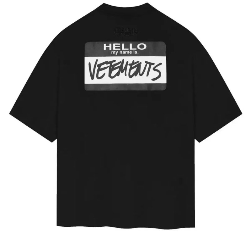 футболки  Vetements Logo унисекс  Ветементс Ветмо черные белые — фото 8