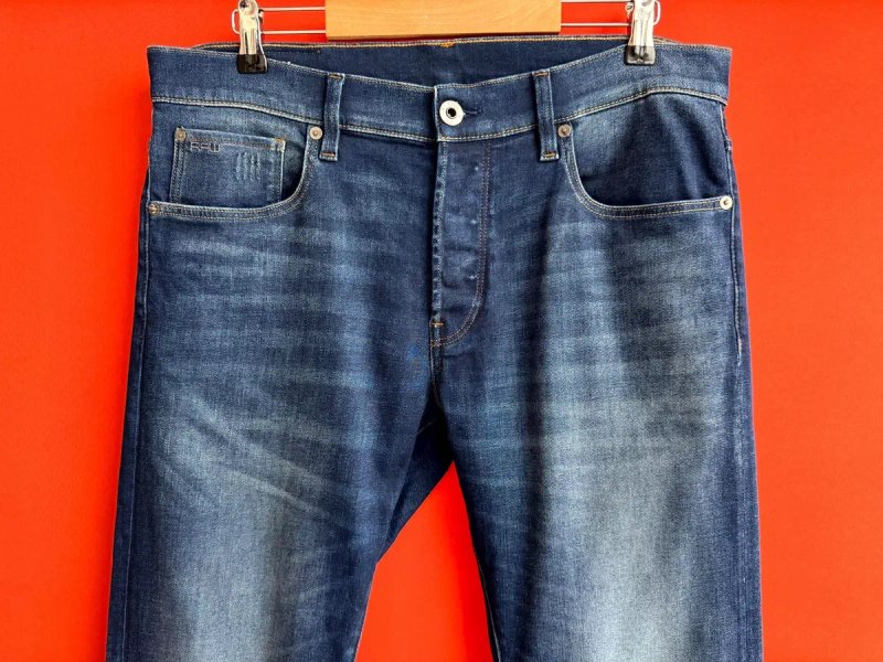 G-STAR RAW 3301 Slim Оригінал чоловічі джинси штани розмір 33 34 — фото 2