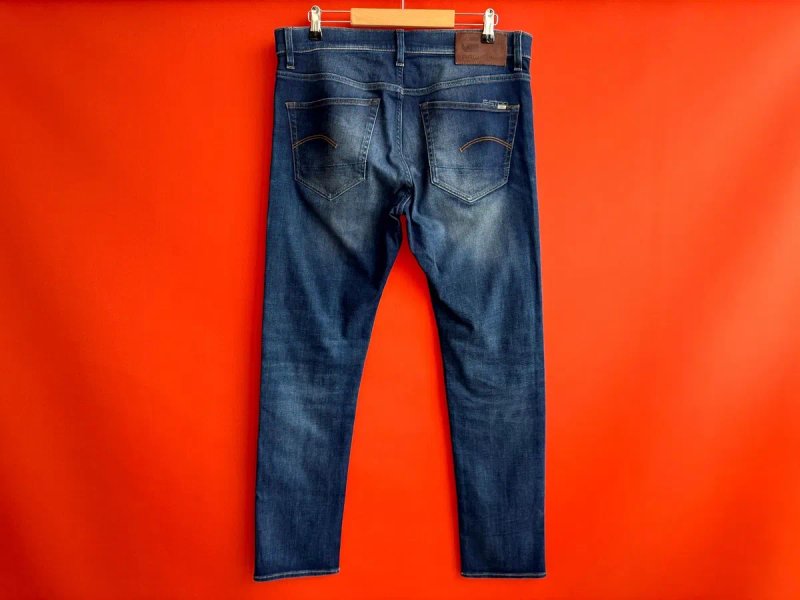 G-STAR RAW 3301 Slim Оригінал чоловічі джинси штани розмір 33 34 — фото 5