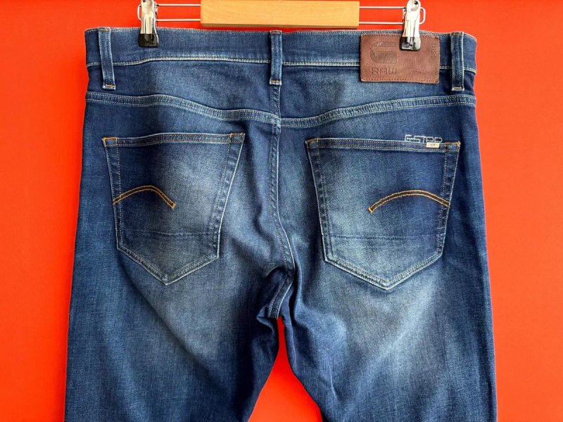 G-STAR RAW 3301 Slim Оригінал чоловічі джинси штани розмір 33 34 — фото 6