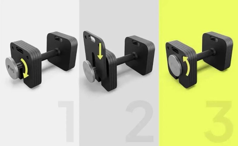 Гантель 24 кг регульована | 4 – 24 кг | 10 рівнів ваги | Модульна розбірна гантелі | Швидке регулювання | Гантеля регулированная | Гантели сталева — фото 5